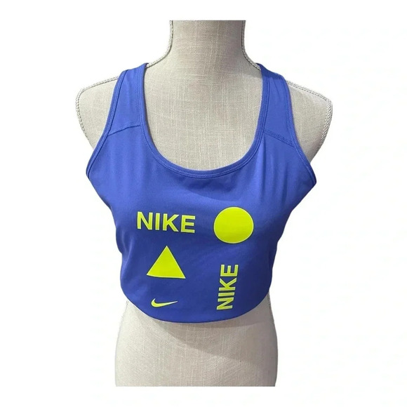 Nike Swoosh Plus Size Blue Racer Back Medium Support Sports Bra Women’s size 1XL - Picture 1 of 10